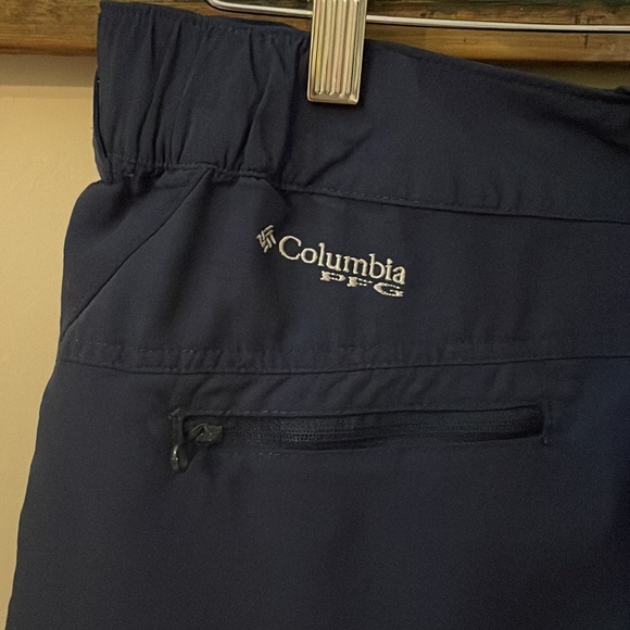 Columbia Navy Blue PFG Omni-Shade Nylon Shorts Size Large - Picture 13 of 16